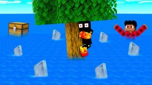 Майнкрафт, но Смертельно опасная вода увеличивается каждую минуту ...