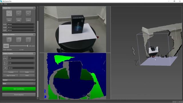 Работа и настройка RealSense D415