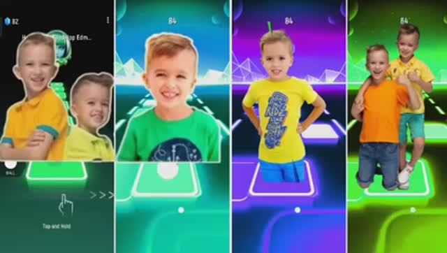 Влад и Ники против Ромы и Дианы! 🕺 Эпичный Tiles Hop под Coffin Dance: Кто лучший друг?