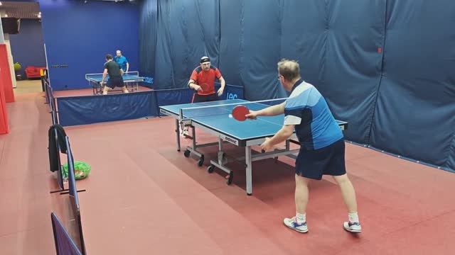 однажды Бурмистров А. (442) - Чирков А. (749) настольный теннис 20.04 после турнира ТТМаршал СПб