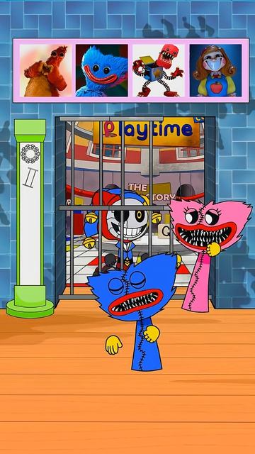 Lets Work Together To Escape The Prototype 1006 - Help Huggy and Kissy   Poppy Playtime