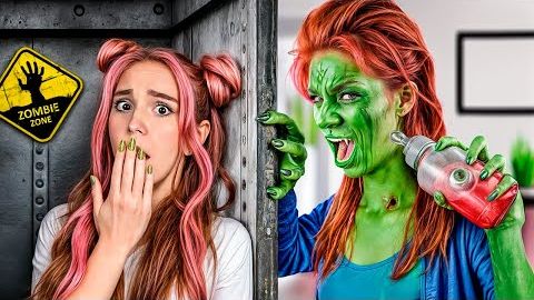 ЗОМБИ Стала Нашей НЯНЕЙ ! Видео Влада бумага а4