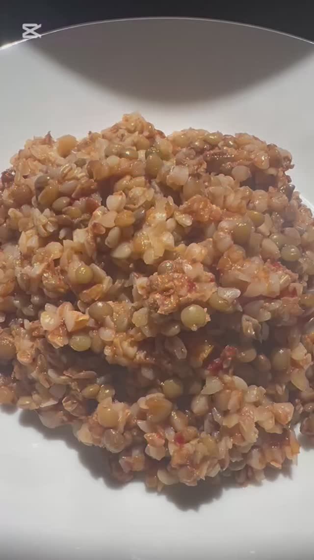 Каша «Мясо,гречка,чечевица и овощи»