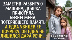 истории из жизни Заметив разбитую машину, доярка приютила бизнесмена, потерявшего память…
