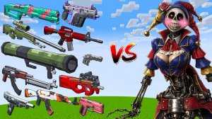 Какое Оружие Tacz Самое Сильное ПРОТИВ ДЕВУШКИ-ПРОТОТИПА в МАЙНКРАФТ!!