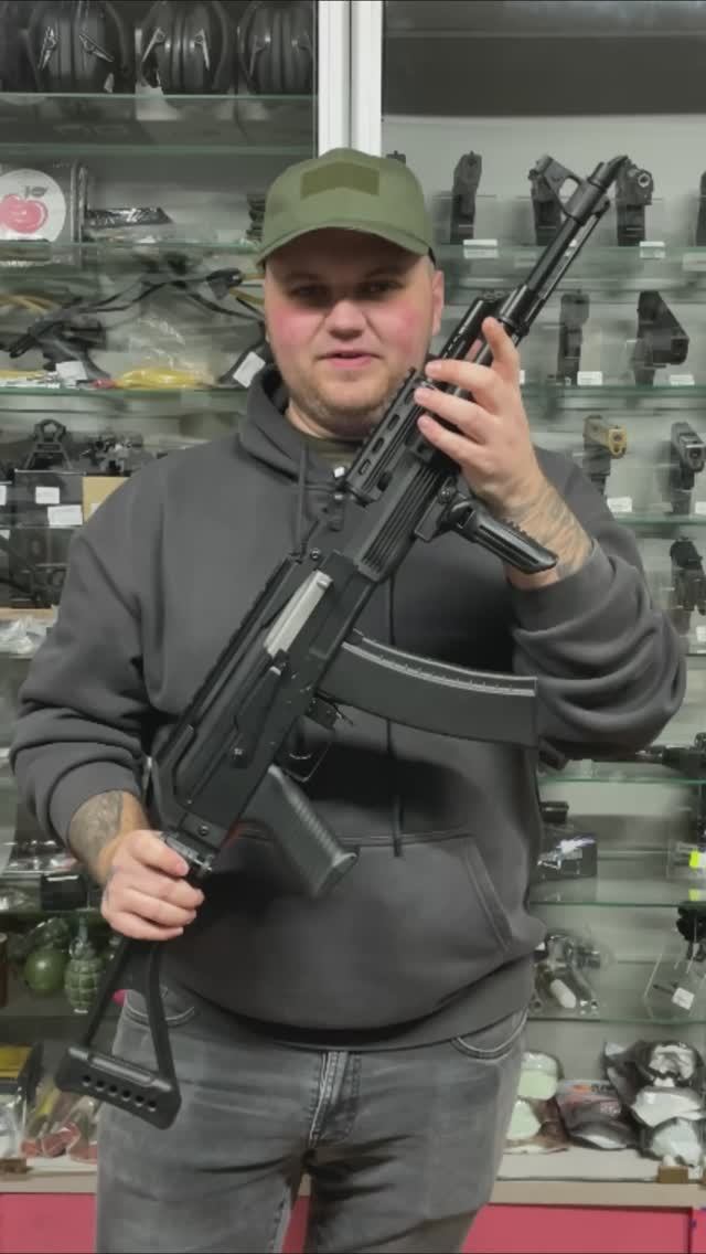 Страйкбольный автомат Cyma АК-47 АКМС Tactical (CM.039U)