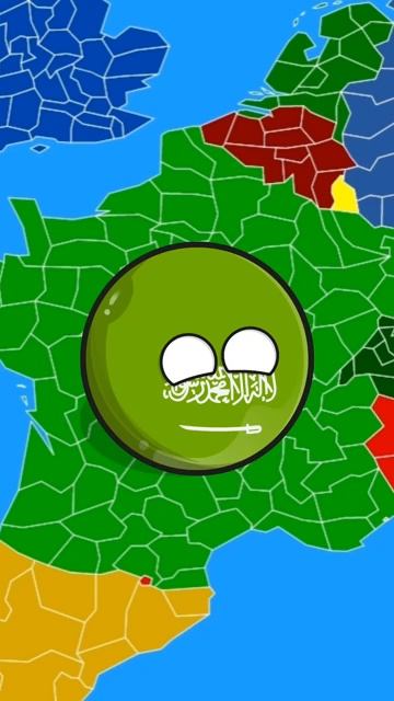 Что если Саудовская Аравия поменяется местами с Францией (идея от @Vadim3075) #countryballs #страны