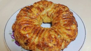 Необычный пирог с мясом и сыром. Самый вкусный пирог с мясом