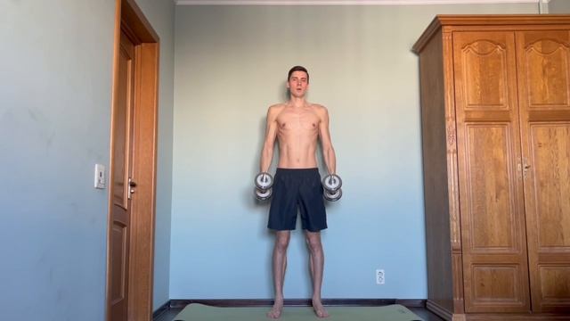 Сгибание рук в локтях и плечах