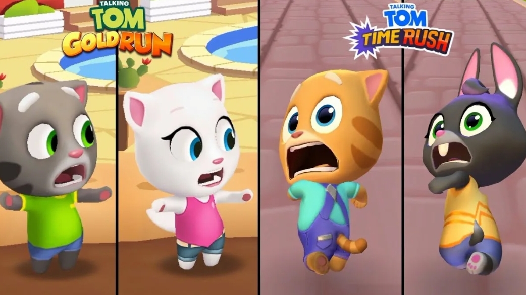 Говорящий Том бег за золотом, гонка на время, герои. Сборник. новая серия.Бегите, прыгайте и мчитесь