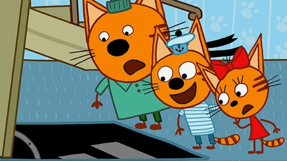 ТРИ КОТА Мультфильм игра - Варенье в подвале - Три кота мультик для малышей