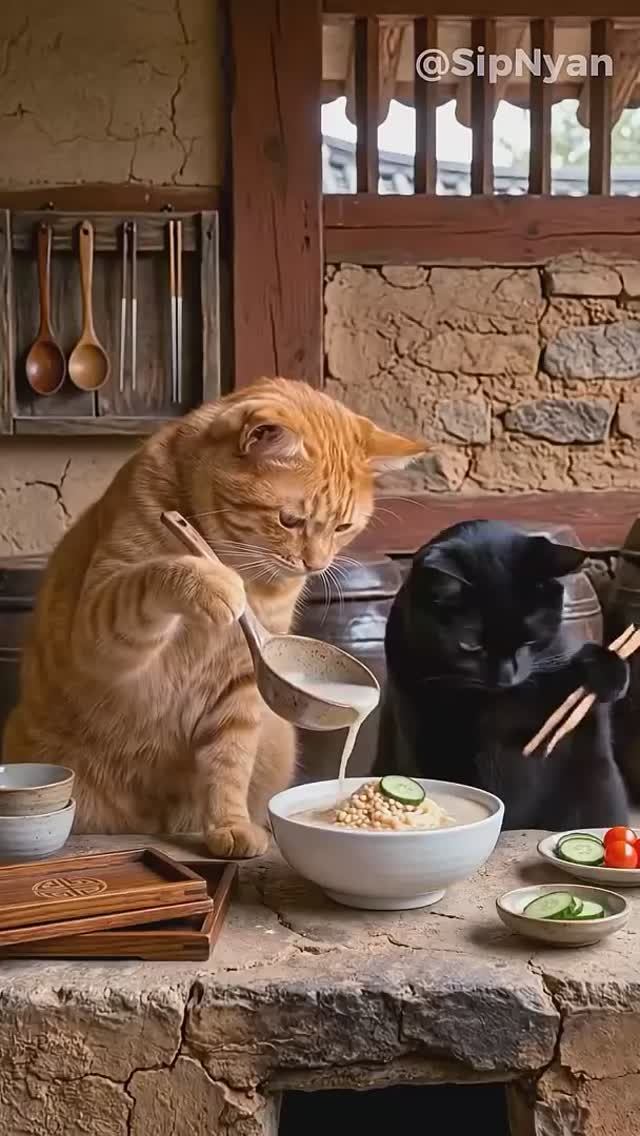 Котики - гурманы