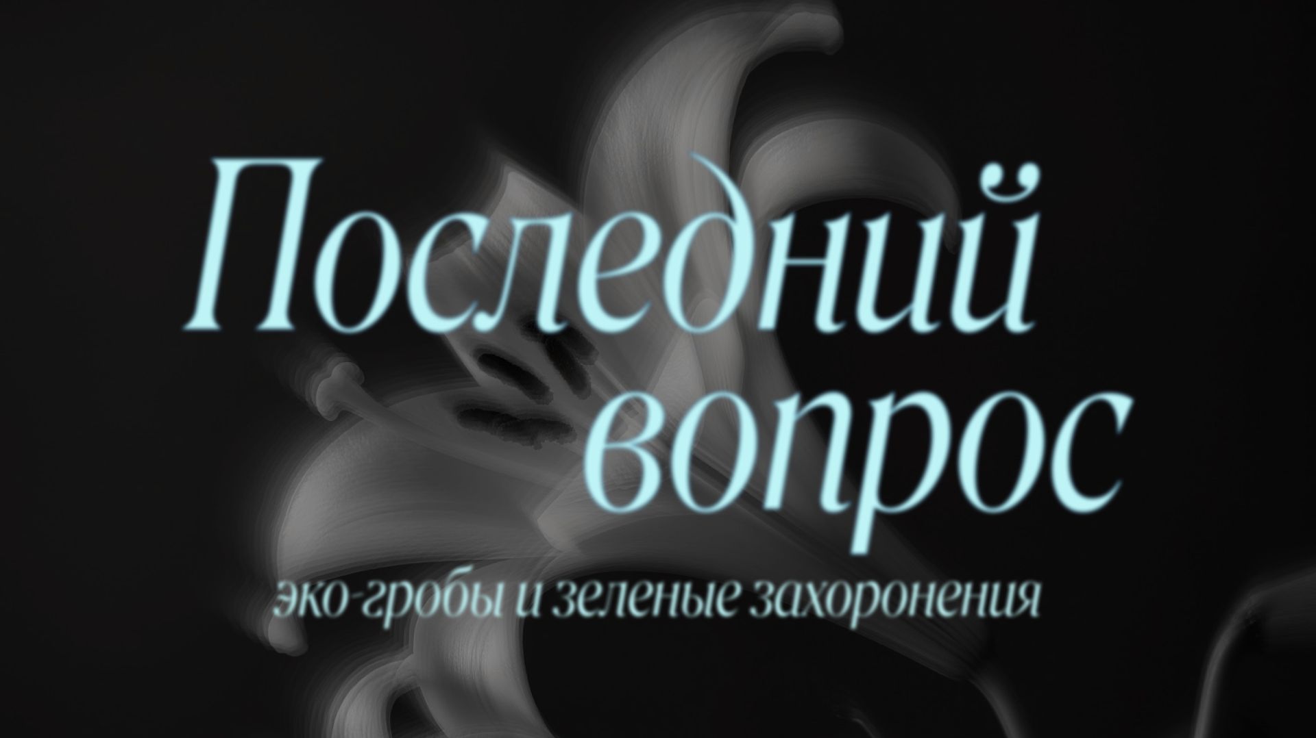 Последний вопрос: эко-гробы и зеленые захоронения