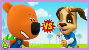 Ми-Ми-Мишки против Барбоскиных.Кеша и Дружок в Гонках Наперегонки.Кто Самый Ловкий и Быстрый