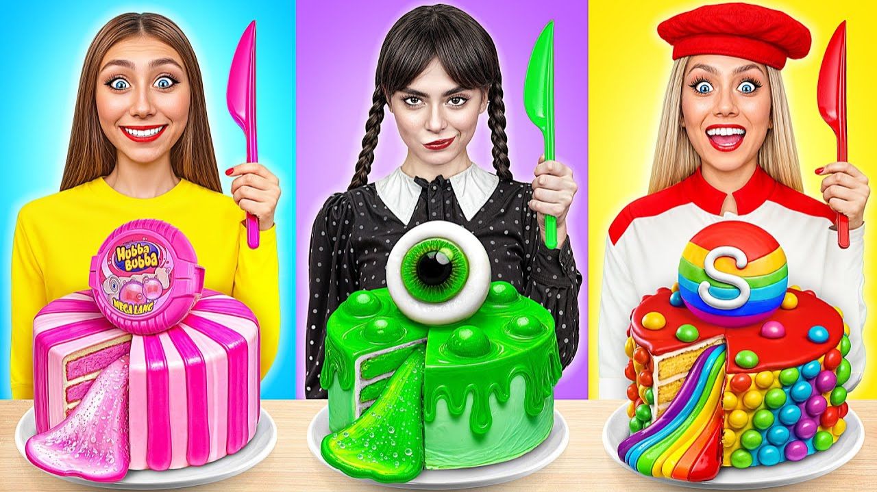 Кулинарный Челлендж# Уэнсдей Против Бабушки # Смешные Челленджи от Bubba DO Challenge