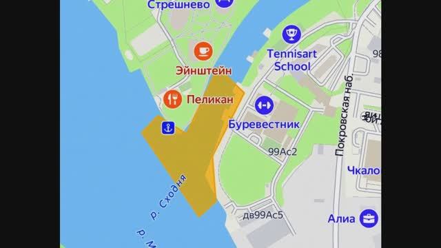 Место слияния Москвы реки и реки Сходня 24 04 2026