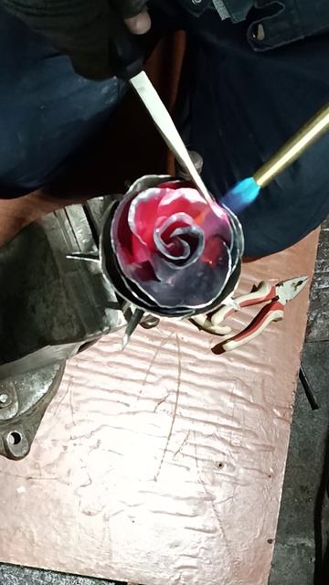 Изготовление кованной розы