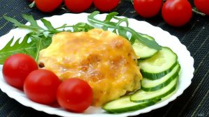 МЯСО ПО-ФРАНЦУЗСКИ с КАРТОШКОЙ. Порционная подача.