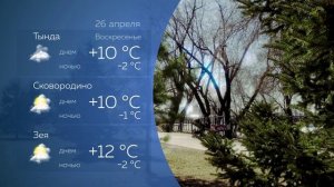 Прогноз погоды на 26.04.2026