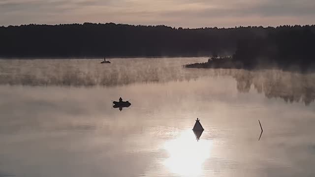 Шексна. Причуды осеннего тумана. 3-ий день круиза Москва-Валаам-Петербург.