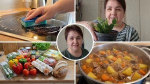 Мои будни, готовлю вкусный гуляш, порядок на кухне, закупка продуктов в пятёрочке