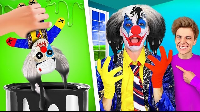 КУКЛА ВУДУ КЛОУНА А4 ! Видео Влада Бумага а4 А 4 Bumaga