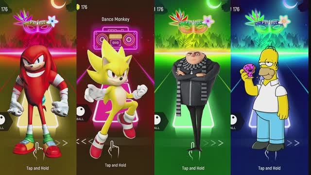 СОНИК И ГОМЕР СИМПСОН Мультики Для Детей  Веселые Танцы И Баттл 