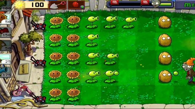 PLANTS VS ZOMBIES: ПРОХОЖДЕНИЕ ДНЕВНОЙ ЛОКАЦИИ