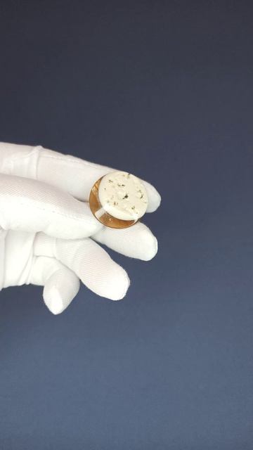 Пуговицы цвет янтарь + белый (размер № 44), Артикул 00539