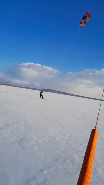 Освоил кайт за 5 дней! Сноукайтинг зимой — мой путь с нуля | Братское море