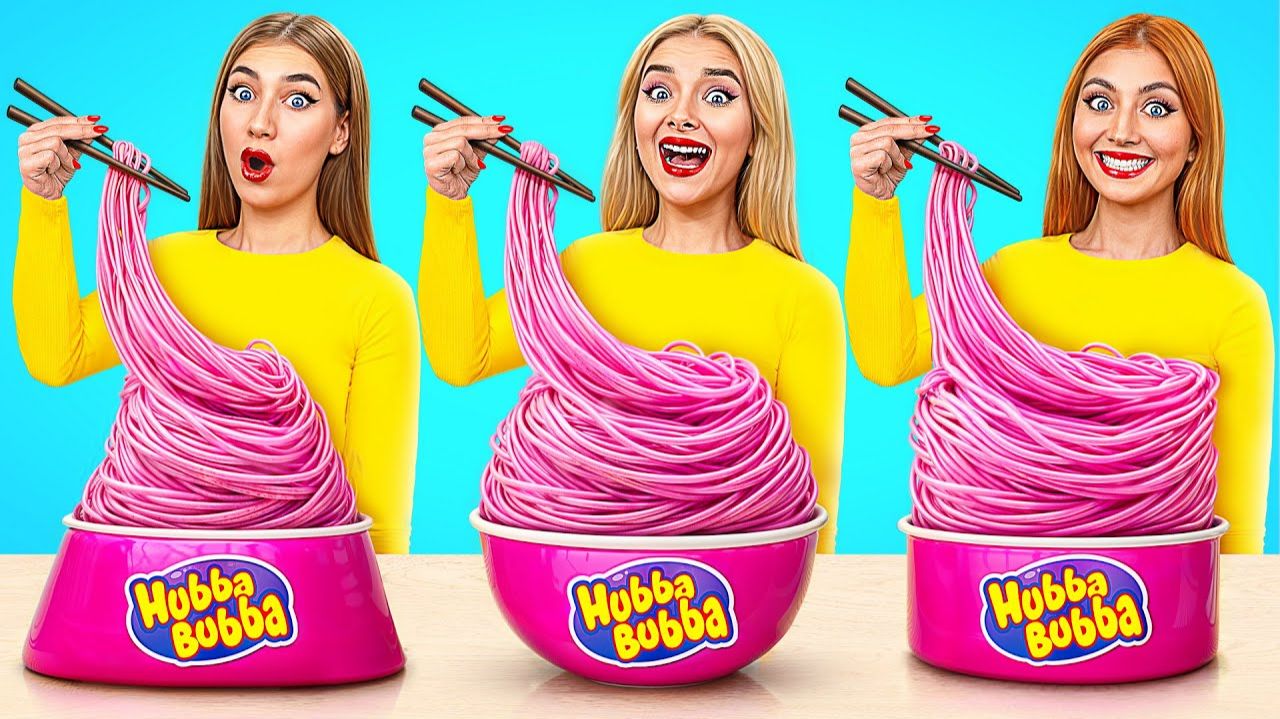 Геометрический Челлендж с Едой # Смешные Ситуации с Едой с Bubba DO Challenge