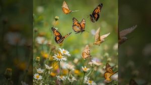 Бабочки порхают