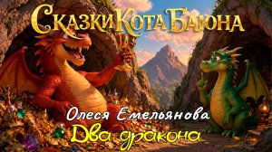 СКАЗКИ КОТА БАЮНА. Басня Олеси Емельяновой «Два дракона» #сказкикотабаюна #читаеткотбаюн #сказки