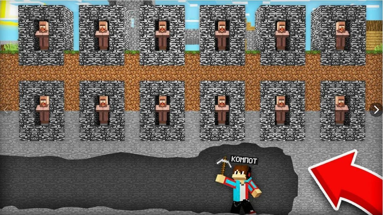 ПРОШЁЛ МАЙНКРАФТ ПОД БЕДРОКОМ! MINECRAFT НА РУССКОМ КОМПОТ ДАКПЛЕЙ НУБ И ПРО