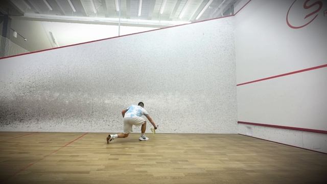 СКВОШ. Дроп в передней части корта слева 2