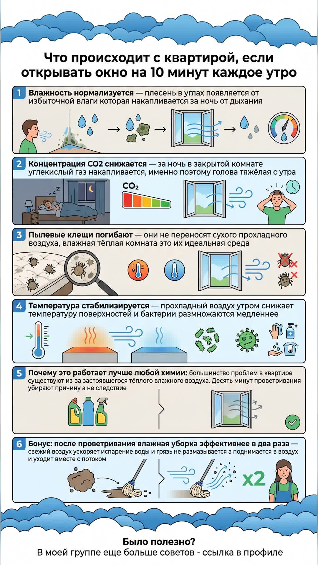Почему проветривание утром улучшает ваше жильё