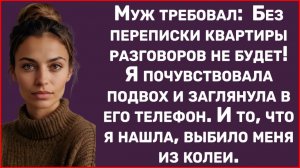 Муж требовал переписать квартиру без разговоров! Я почувствовала подвох и заглянула в его телефон...