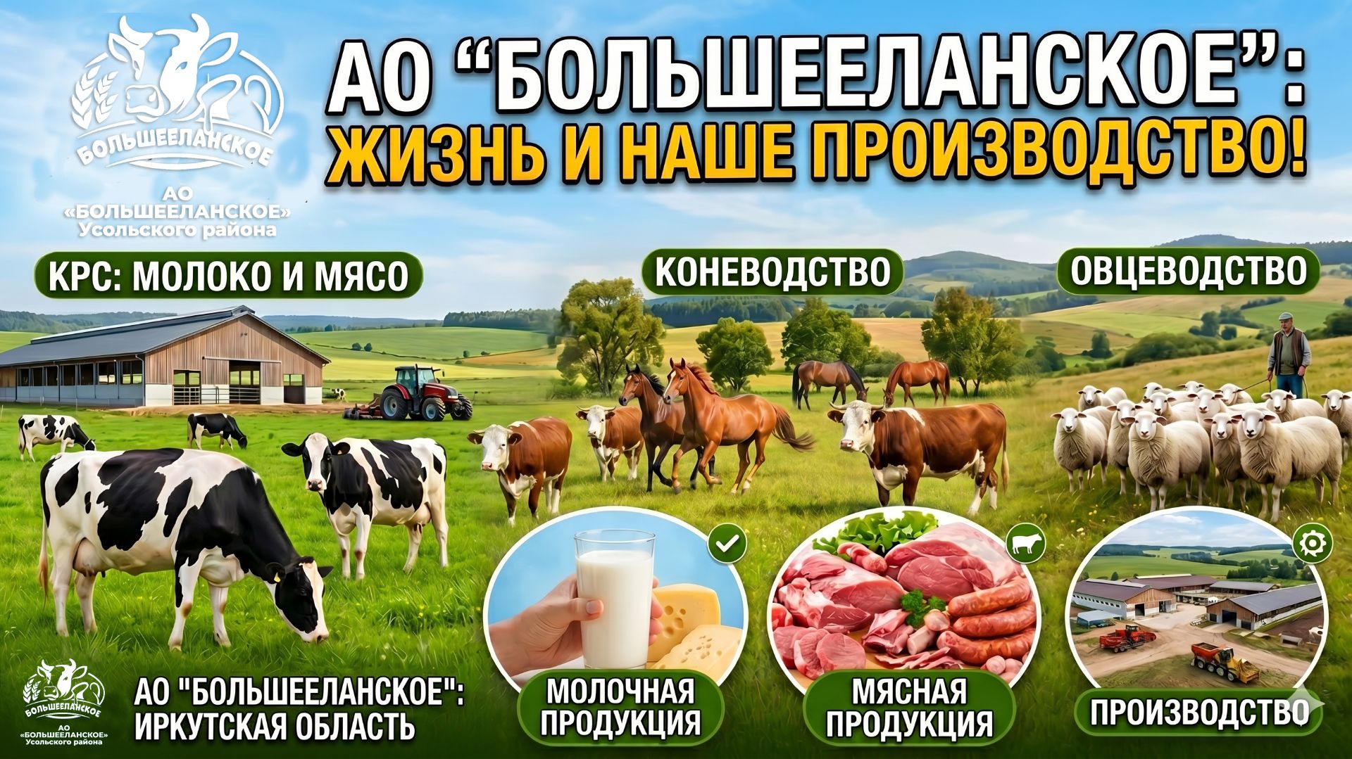 От фермы до прилавка: как рождается качество. АО Большееланское