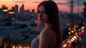 The evening fell on the city