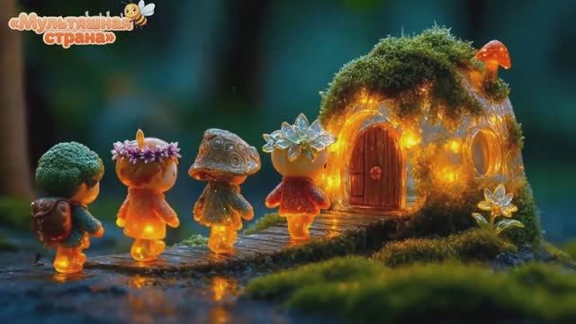 Сказочные человечки из стекла. Волшебная ИИ - анимация.