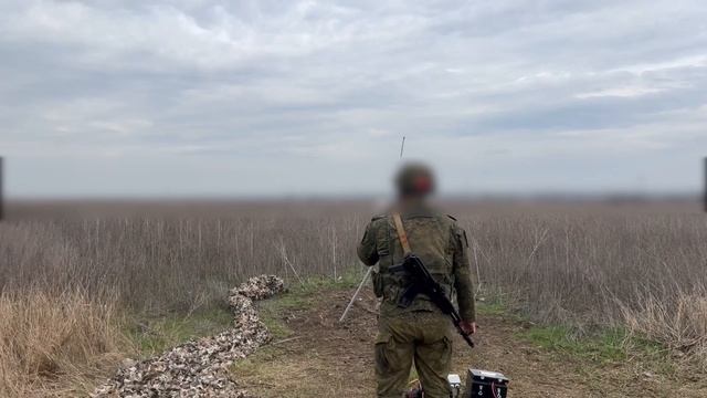 Наведение боеприпаса Краснополь с помощью дрона Орлан