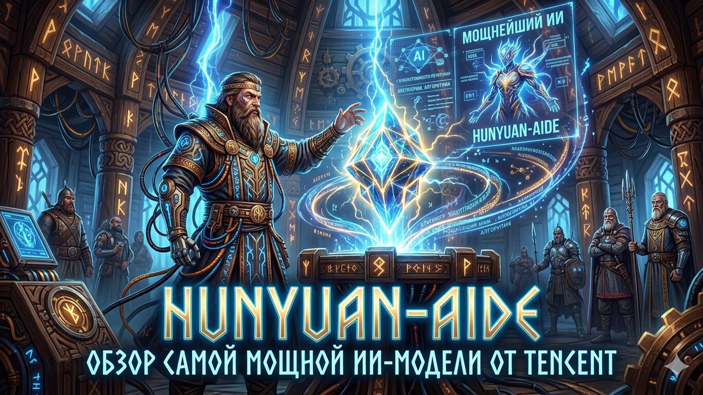 ⚔️ Богатырь Tencent: Обзор нейросети Hunyuan на 295 млрд