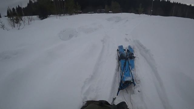 Убираем снег на пасеке-1