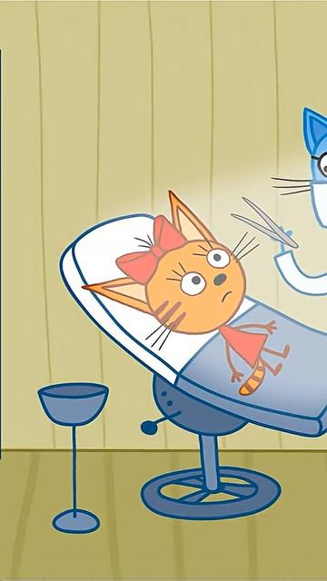 Три кота идут к стоматологу  #мультик #анимация