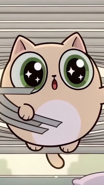 Коть и жалюзи #котики #мультики #шортс #пушистыеистории