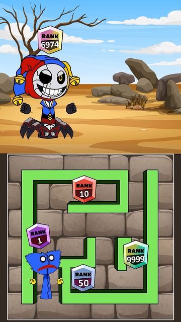 Math maze challenge Help Huggy Wuggy  defeat The Prototype 1006