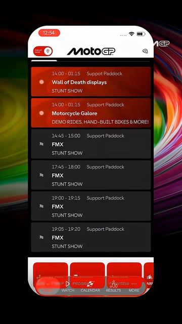Don't download the App unless you love MotoGP... 📲