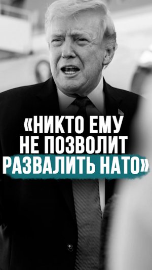 “Запад хочет, чтобы Трамп глубже залез В БОЛОТО!” // Про развал НАТО и ненависть ЕС #shorts