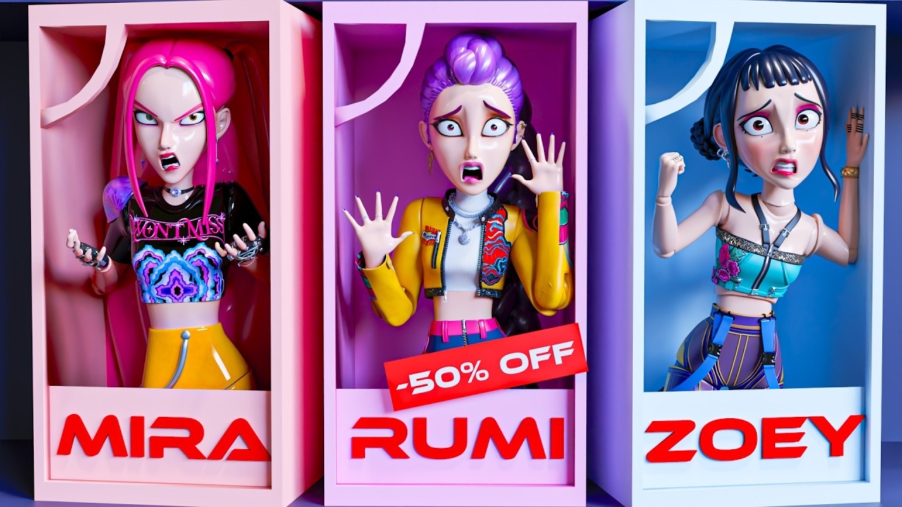 РУМИ, МИРА И ЗОИ СТАЛИ ИГРУШКАМИ?!! K-POP ОХОТНИЦЫ НА ДЕМОНОВ АНИМАЦИЯ