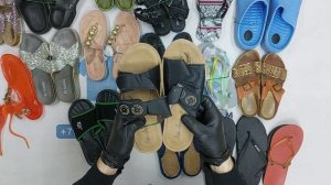 38741 Пляжная обувь, 3пак, pantofole estive, секонд (extra) оптом